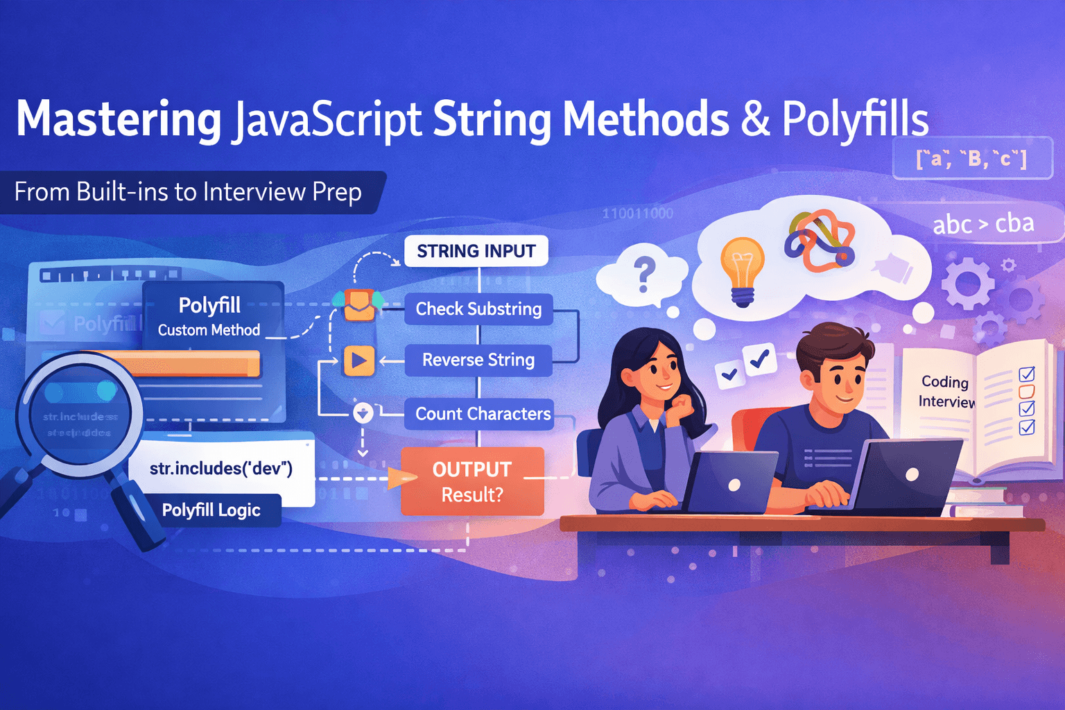 String Methods and Polyfills in JavaScript: Logic Behind the Built-Ins